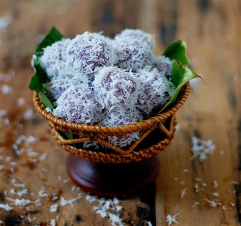 membuat klepon ubi ungu  resep