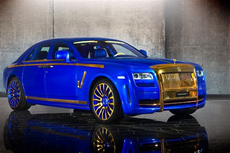 carscoop  mansory rolls royce ghost skips   gold