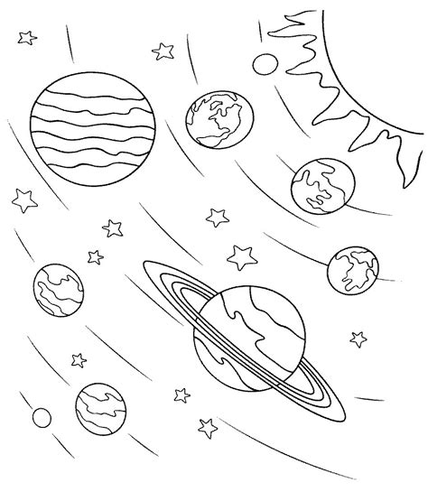 space coloring pages  coloring pages  kids