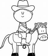 Cowboy Pilih sketch template