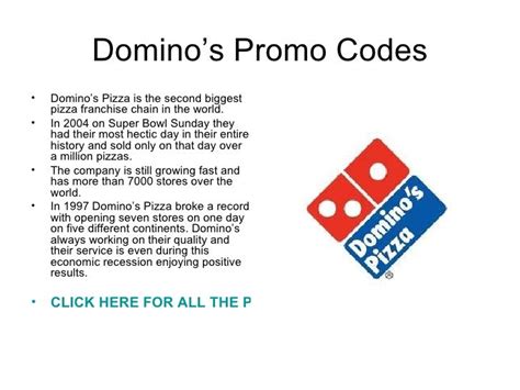 dominos promo codes