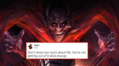 satan has a twitter account and his tweets are savage as ‘hell