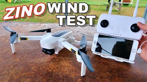 hubsan zino wind test flight time awesome   axis gps drone thercsaylors youtube