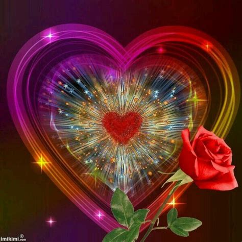 pin  charmeign orr  joy colorful heart hearts  roses beautiful roses