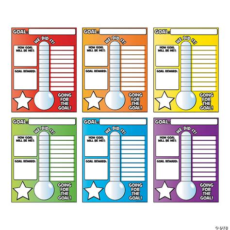 goal thermometer posters