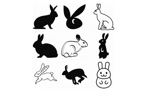 bunny rabbit hare svg file dxf  svg cut file instant