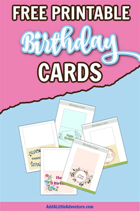 printable birthday cards printable
