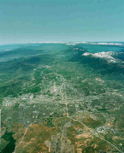aerial photo  reno  lake tahoe