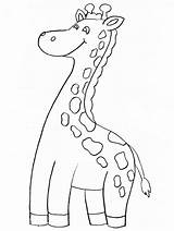 Giraffe Coloring Pages Animal Printable Kids Cute Animals Clipart Print Color Smiling Activities Book Crafts Giraffes Easily Dltk Library Advertisement sketch template