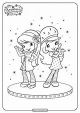 Cherry Strawberry Duet Onstage Coloring Printable Whatsapp Tweet Email sketch template