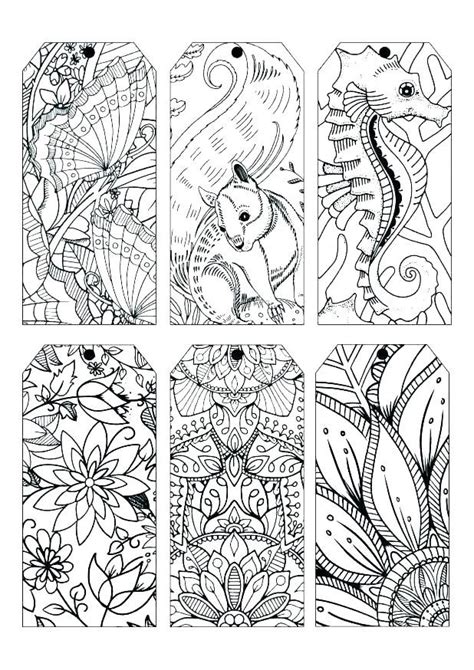 printable bookmarks  color   bookmark coloring pages fresh