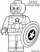 Lego Avengers Coloring Pages Avenger Printable Getcolorings sketch template