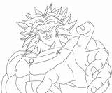Broly Coloring Pages Getdrawings sketch template