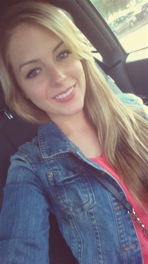 Beautiful Blonde Selfie In A Car Beautiful Blonde