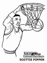 Coloring Pages History Pippen Scottie Month Sportspeople Coloringpages24 Print Rocks sketch template