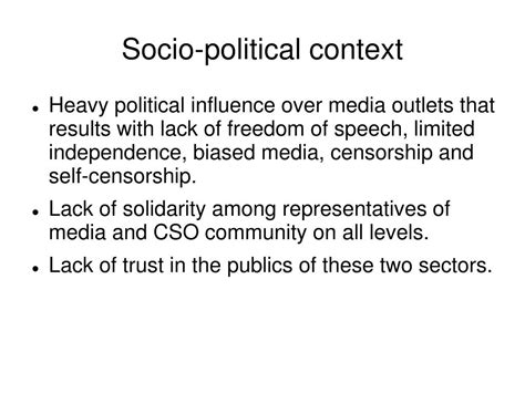 socio political context powerpoint