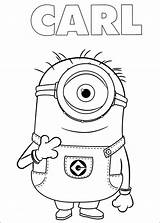 Coloring Minion Minions Pages Carl Smiling Printable Kids Print Birthday Happy Cartoon Template Game Sheets Fun Choose Board Book sketch template