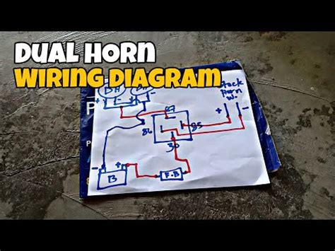dual horn wiring diagram wiring tips youtube