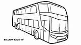 Double Bus Decker Drawing Draw Coloring Kids Paintingvalley Drawings sketch template