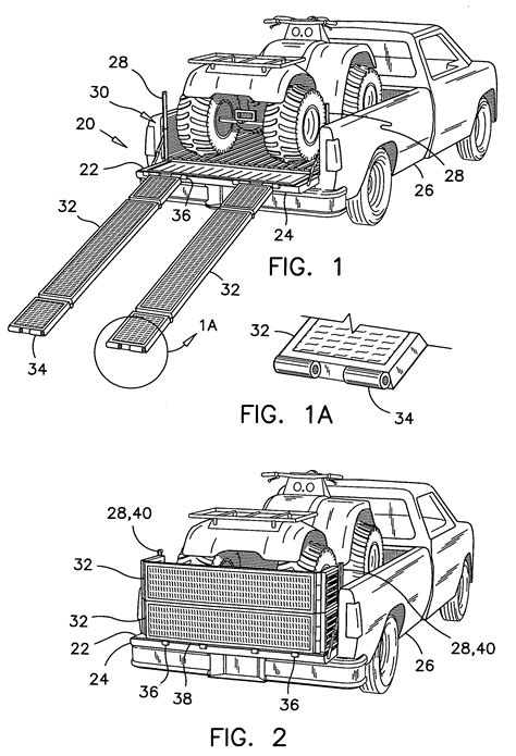patent  base structure   truck bed extension