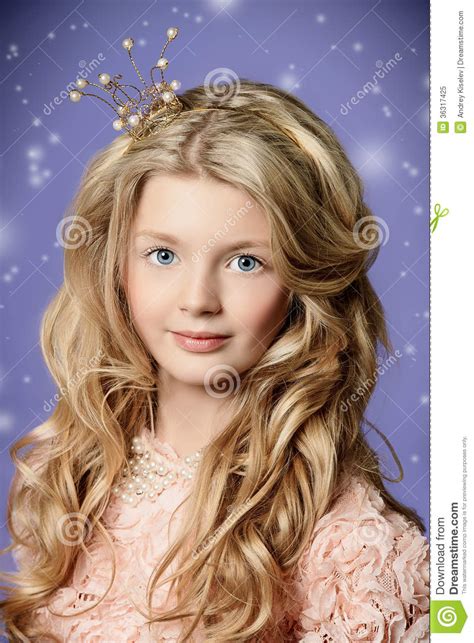 blonde princess stock image image of beauty curly cute 36317425