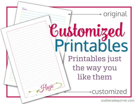 customized  custom designed printables