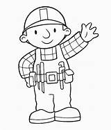 Builder Coloring Pages Bob Printables Kids Colors Bobs Parties Constructor sketch template
