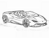 Lamborghini Coloring Pages Huracan Printable Yescoloring Via sketch template