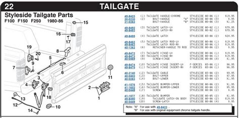 ford  tailgate parts diagram reviewmotorsco