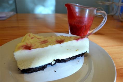 White Chocolate And Raspberry Cheesecake Recipe Oh Hi Diy
