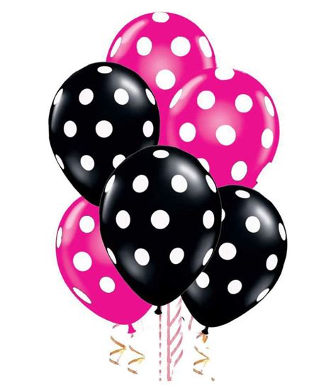 black pink polka dot balloons pack   balloons birthday balloons  decoration