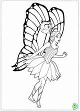 Coloring Fairy Princess Butterfly Barbie Mariposa Pages Print Dinokids Colorkid Kids Close sketch template