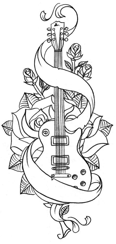guitars images  pinterest  tattoos guitars  tattoo