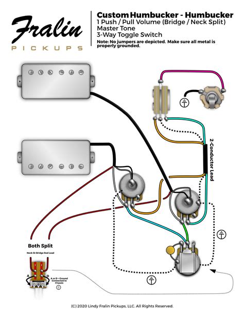 gibson les paul wiring diagram  master tone fralin pickups