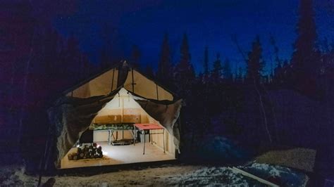 grid tent built   man   experience camping alert
