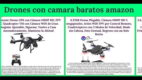 los  mejores drones  camara en amazon drones  camara mas baratos en amazon youtube