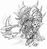 Warcraft Lich Creativeuncut Tauren Wrath sketch template