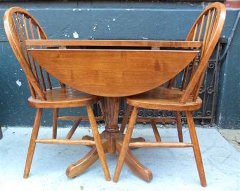 uhuru furniture collectibles drop leaf table  chairs sold