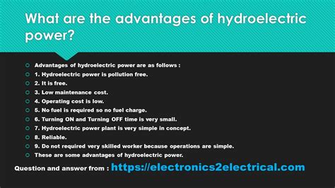 advantages  hydroelectric power circuit analysis youtube