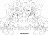 Coloring Pages Bff Girls Teenagers sketch template