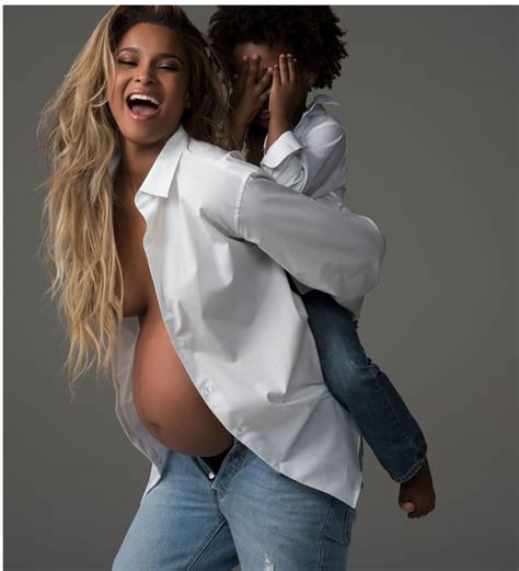 After Beyonce Ciara Poses For Semi Nude Pregnancy Shoot