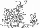 Life Coloring Bugs Bug Pages Kids Disney Simple Pixar sketch template