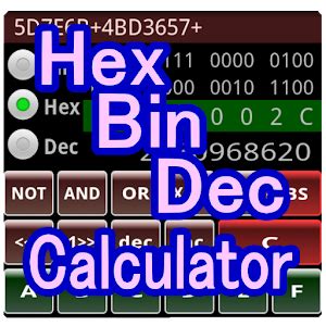 hex bin dec calculator  calculator hexadecimal binary decimal android productivity apps