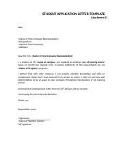 application letter  attachment attachment  reference letter