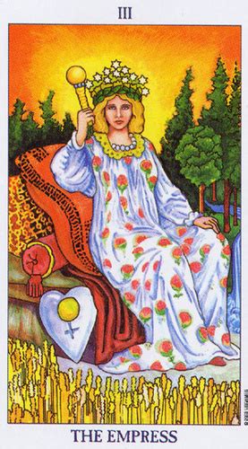 oraculos europeos tarot de rider waite  la emperatriz