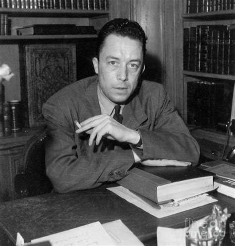 french writer albert camus  home june   photograph  french