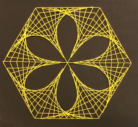 art paper scissors glue mathematic string art