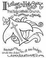 Apostles Creed Coloring Pages Template sketch template