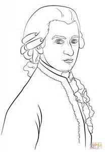 mozart coloring page  printable coloring pages
