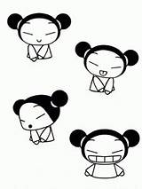 Pucca sketch template